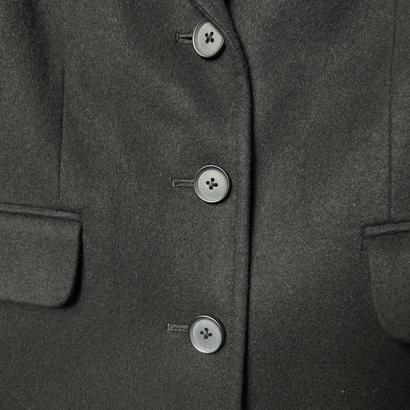 LL Bean Wool/ Cashmere Black Women Blazer - Picture 4 of 6